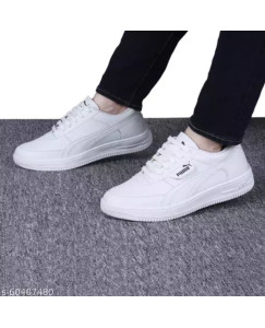 Casuals White Club Shoes for Men